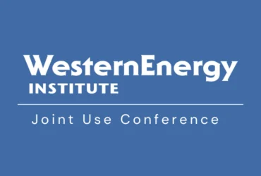 Western Energy Institute logo with text underneath reading Joint Use Conference